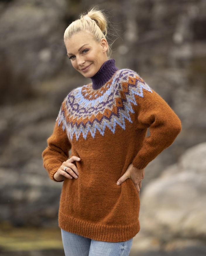 Viking Yarn Ladies / Mens Sweater Knitting Pattern in Viking Wool 2329-1iP PDF DOWNLOAD