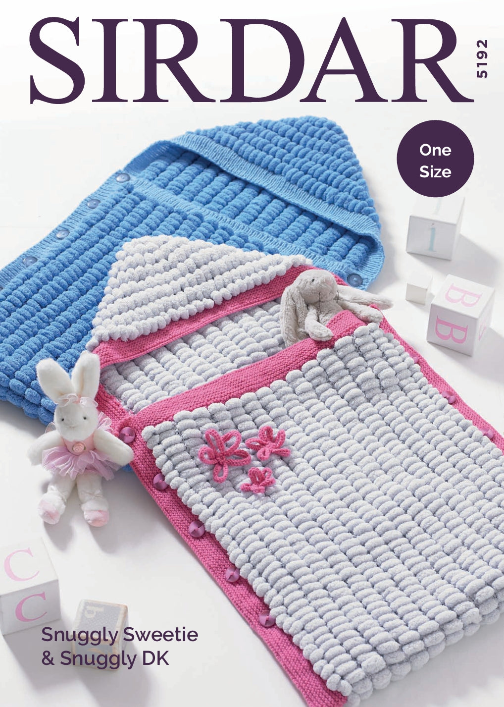 Sirdar Sleeping Bags Knitting Pattern in Snuggly Sweetie & DK 5192P PDF DOWNLOAD