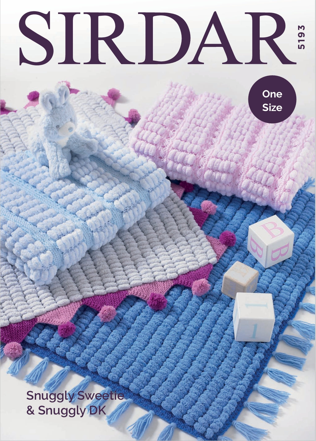 Sirdar Blankets Knitting Pattern in Snuggly Sweetie & DK 5193P PDF DOWNLOAD