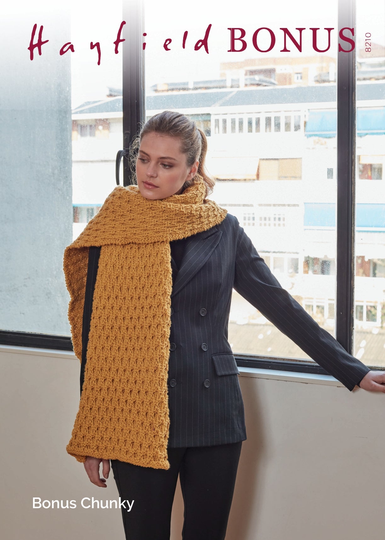 Hayfield Scarf Knitting Pattern in Chunky 8210P PDF DOWNLOAD