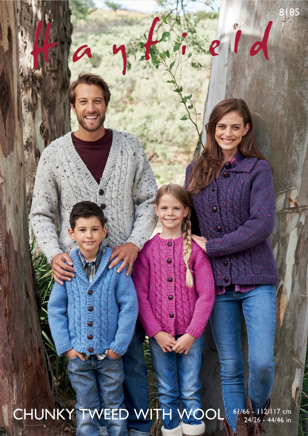 Hayfield Cardigans Knitting Pattern in Chunky 8185P PDF DOWNLOAD