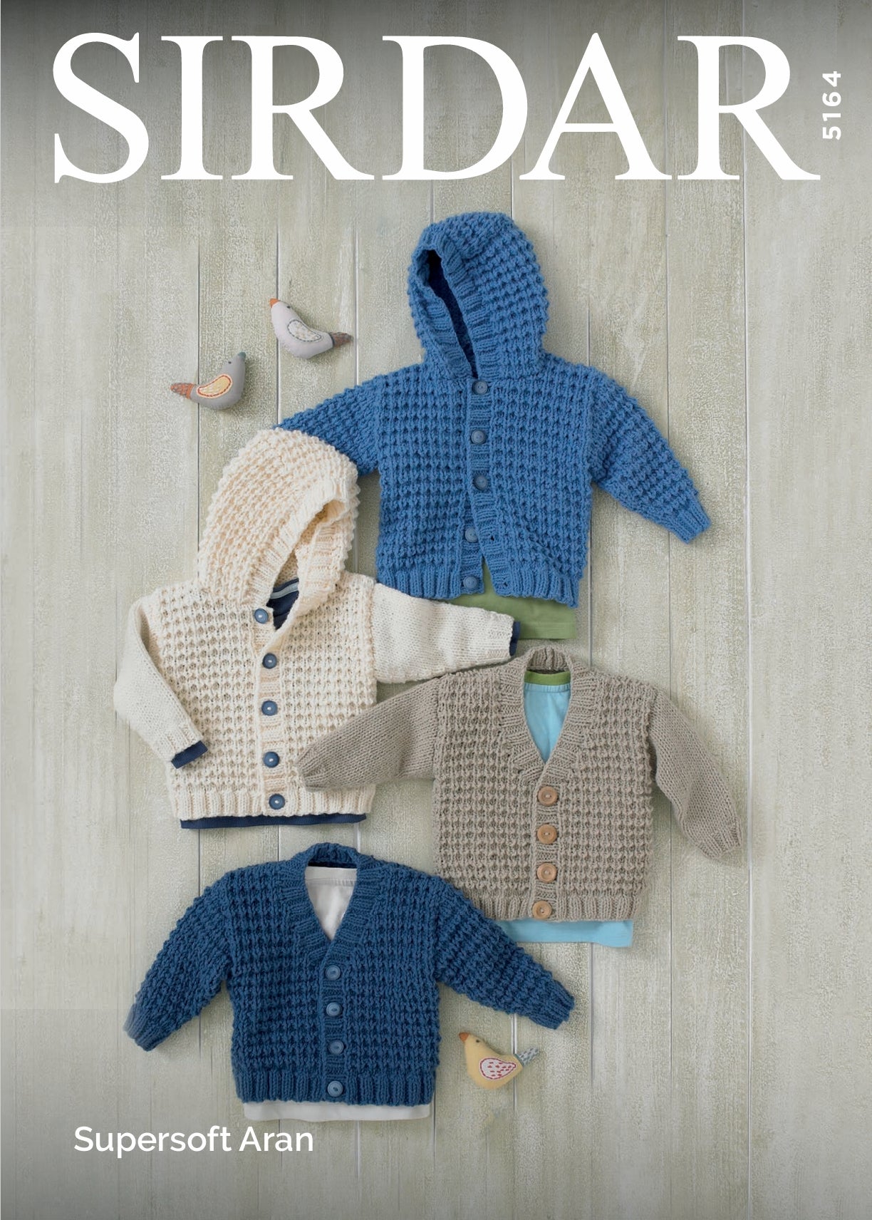 Sirdar Cardigans Knitting Pattern in Aran 5164P PDF DOWNLOAD