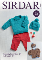 Sirdar Babies Sweaters & Hats Knitting Pattern in DK 5161P PDF DOWNLOAD