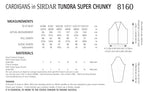 Sirdar Ladies Cardigans Knitting Pattern in Super Chunky 8160P PDF DOWNLOAD