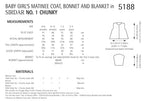 Sirdar Coat, Bonnet & Blanket Knitting Pattern in Chunky 5188P PDF DOWNLOAD