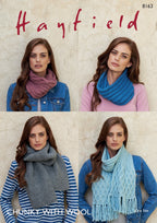 Hayfield Snoods & Scarves Knitting Pattern in Chunky 8163P PDF DOWNLOAD