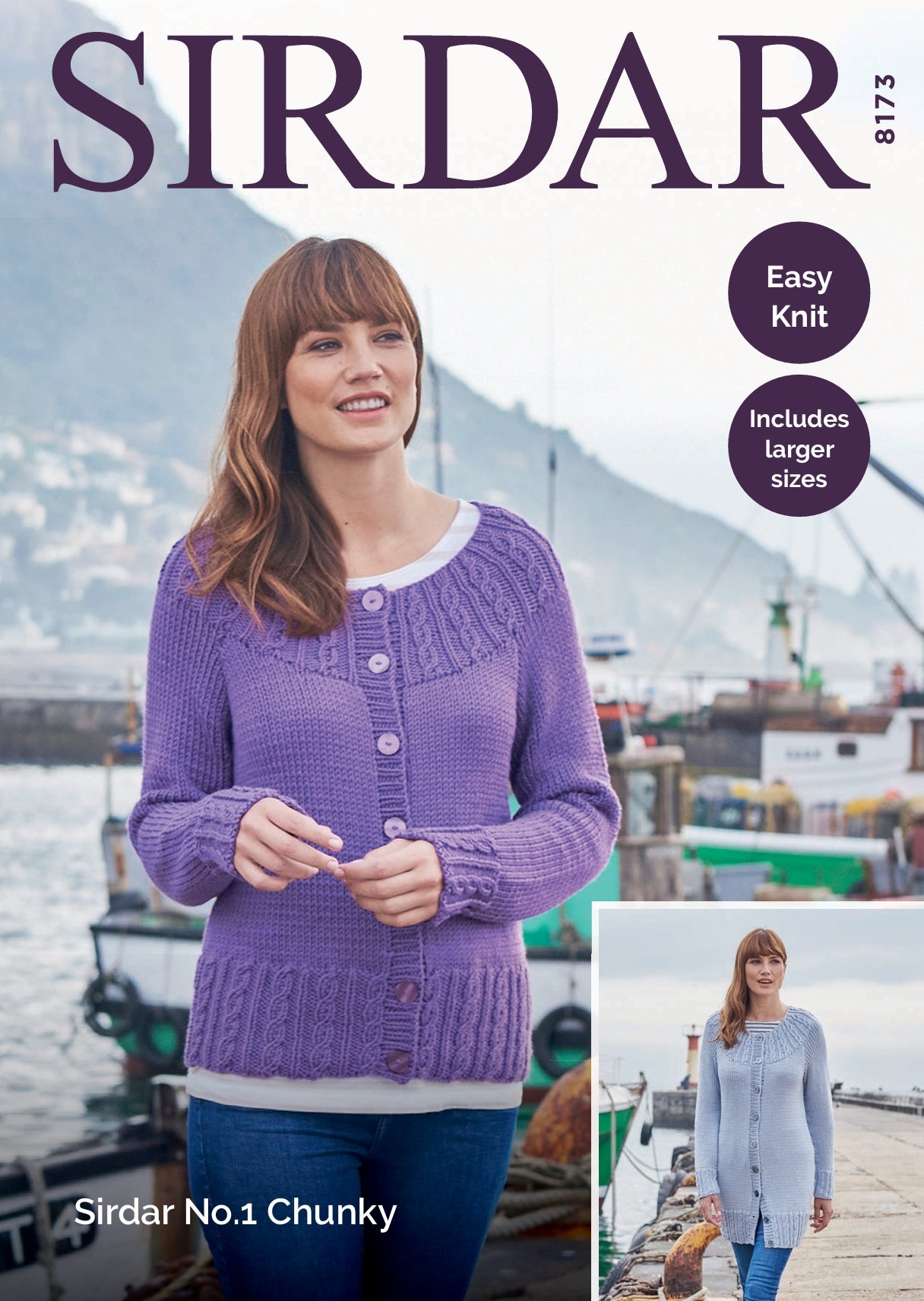 Sirdar Cardigans Knitting Pattern in Chunky 8173P PDF DOWNLOAD
