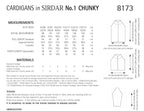 Sirdar Cardigans Knitting Pattern in Chunky 8173P PDF DOWNLOAD