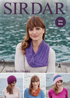 Sirdar Accessories Knitting Pattern in Chunky 8177P PDF DOWNLOAD