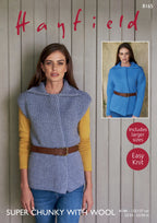 Hayfield Jacket & Waistcoat Knitting Pattern in Chunky 8165P PDF DOWNLOAD
