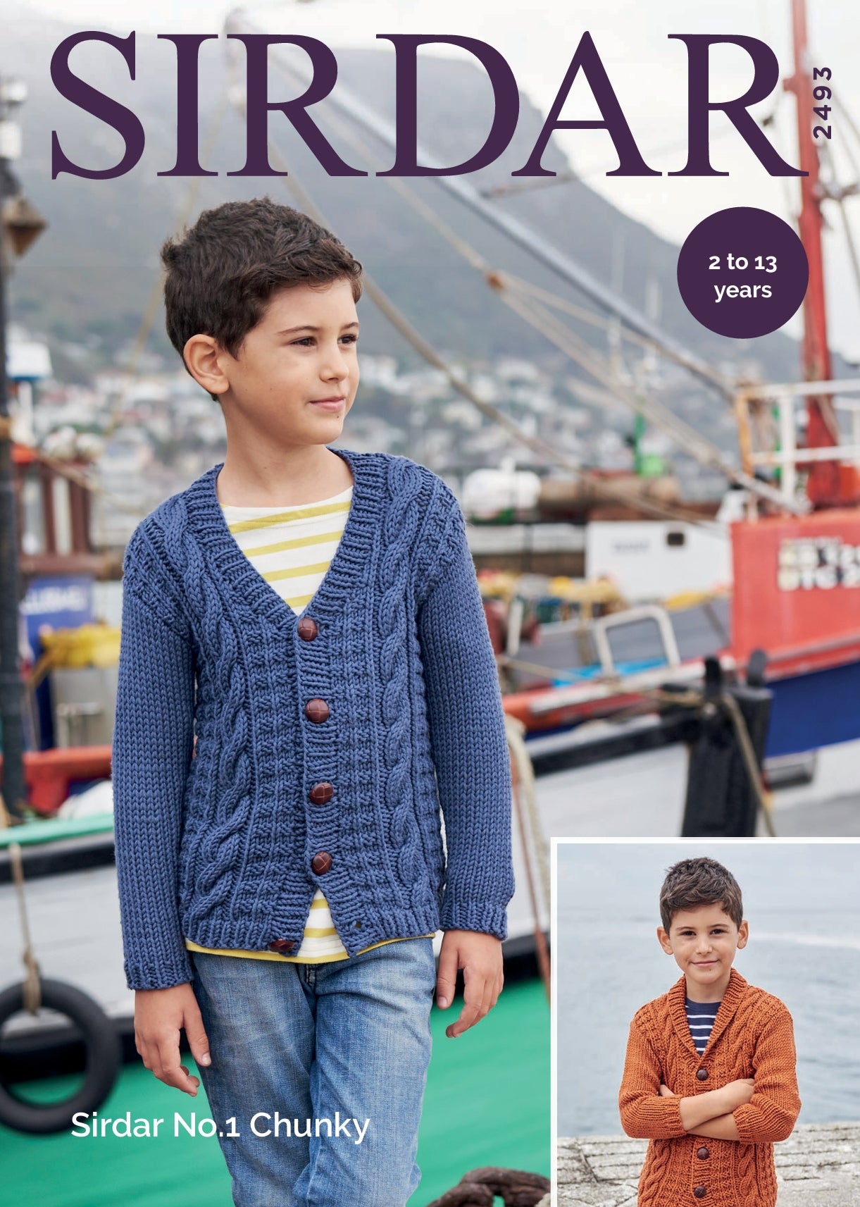 Sirdar Cardigans Knitting Pattern in Chunky 2493P PDF DOWNLOAD