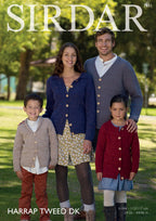 Sirdar Cardigans Knitting Pattern in Sirdar Harrap Tweed DK 7831P PDF DOWNLOAD