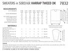 Sirdar Sweaters Knitting Pattern in Sirdar Harrap Tweed DK 7832P PDF DOWNLOAD
