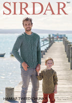 Sirdar Sweaters Knitting Pattern in Sirdar Harrap Tweed Chunky 7847P PDF DOWNLOAD