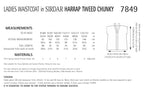 Sirdar Ladies Waistcoat Knitting Pattern in Sirdar Harrap Tweed Chunky 7849P PDF DOWNLOAD