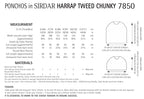 Sirdar Ponchos Knitting Pattern in Sirdar Harrap Tweed Chunky 7850P PDF DOWNLOAD
