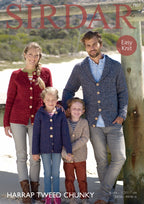 Sirdar Cardigans Knitting Pattern in Sirdar Harrap Tweed Chunky 7851P PDF DOWNLOAD