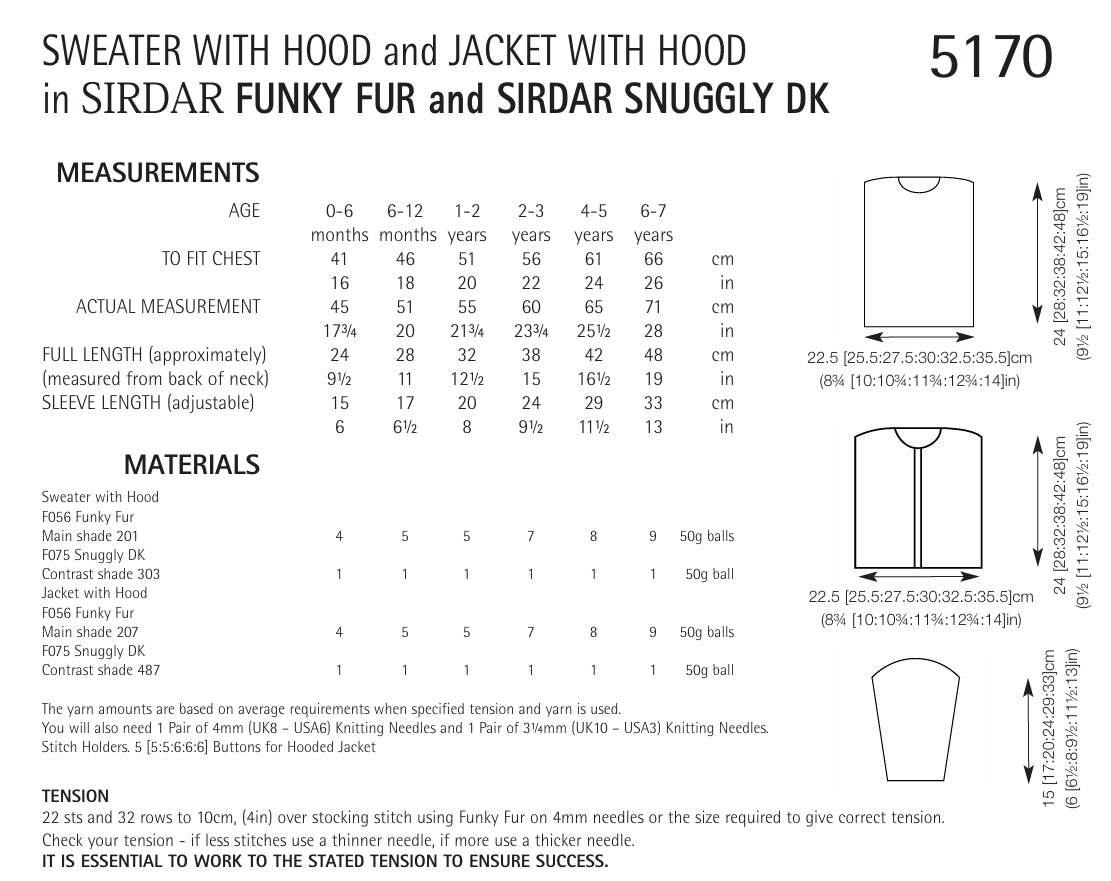 Sirdar Sweater & Jacket Knitting Pattern in DK 5170P PDF DOWNLOAD