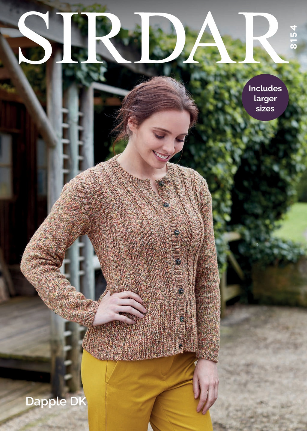 Sirdar Jacket Knitting Pattern in DK 8154P PDF DOWNLOAD