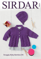 Sirdar Cardigan & Bonnet Knitting Pattern in DK 4937P PDF DOWNLOAD