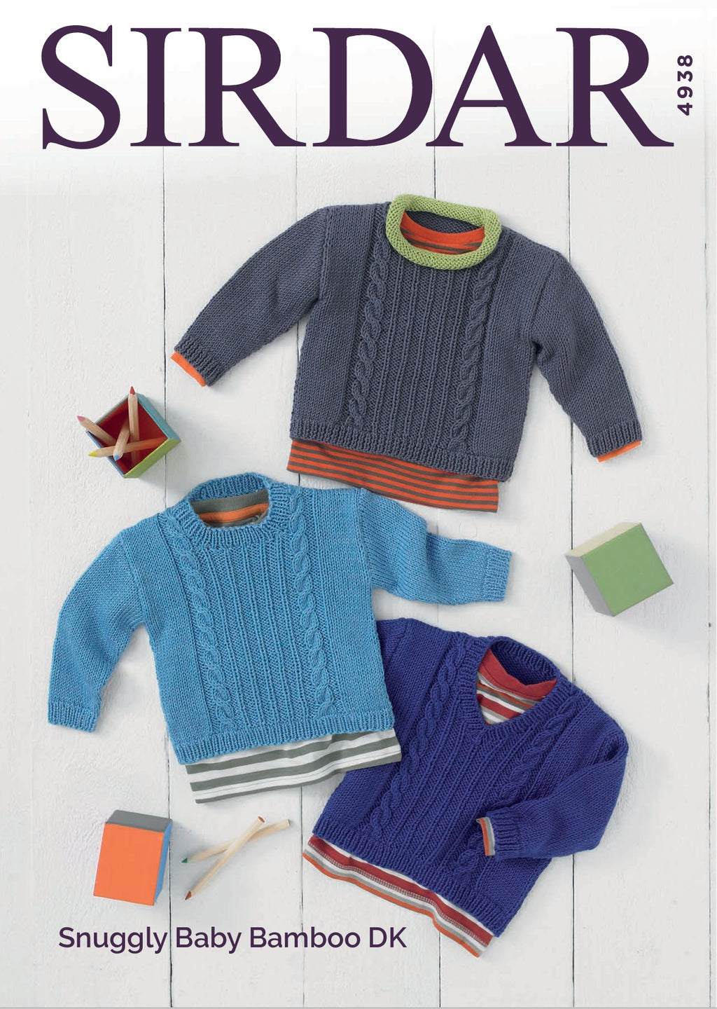 Sirdar Sweaters Knitting Pattern in DK 4938P PDF DOWNLOAD