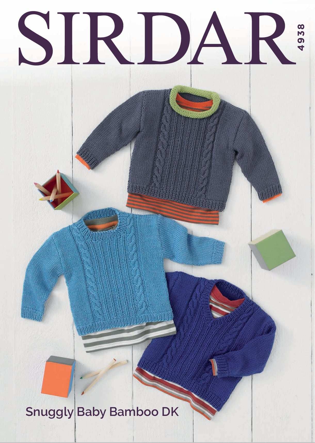 Sirdar Sweaters Knitting Pattern in DK 4938P PDF DOWNLOAD