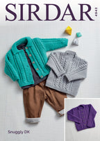 Sirdar Babies & Girls Cardigans & Sweater Knitting Pattern in DK 4943P PDF DOWNLOAD