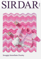 Sirdar Coat & Blanket Knitting Pattern in Chunky 5162P PDF DOWNLOAD
