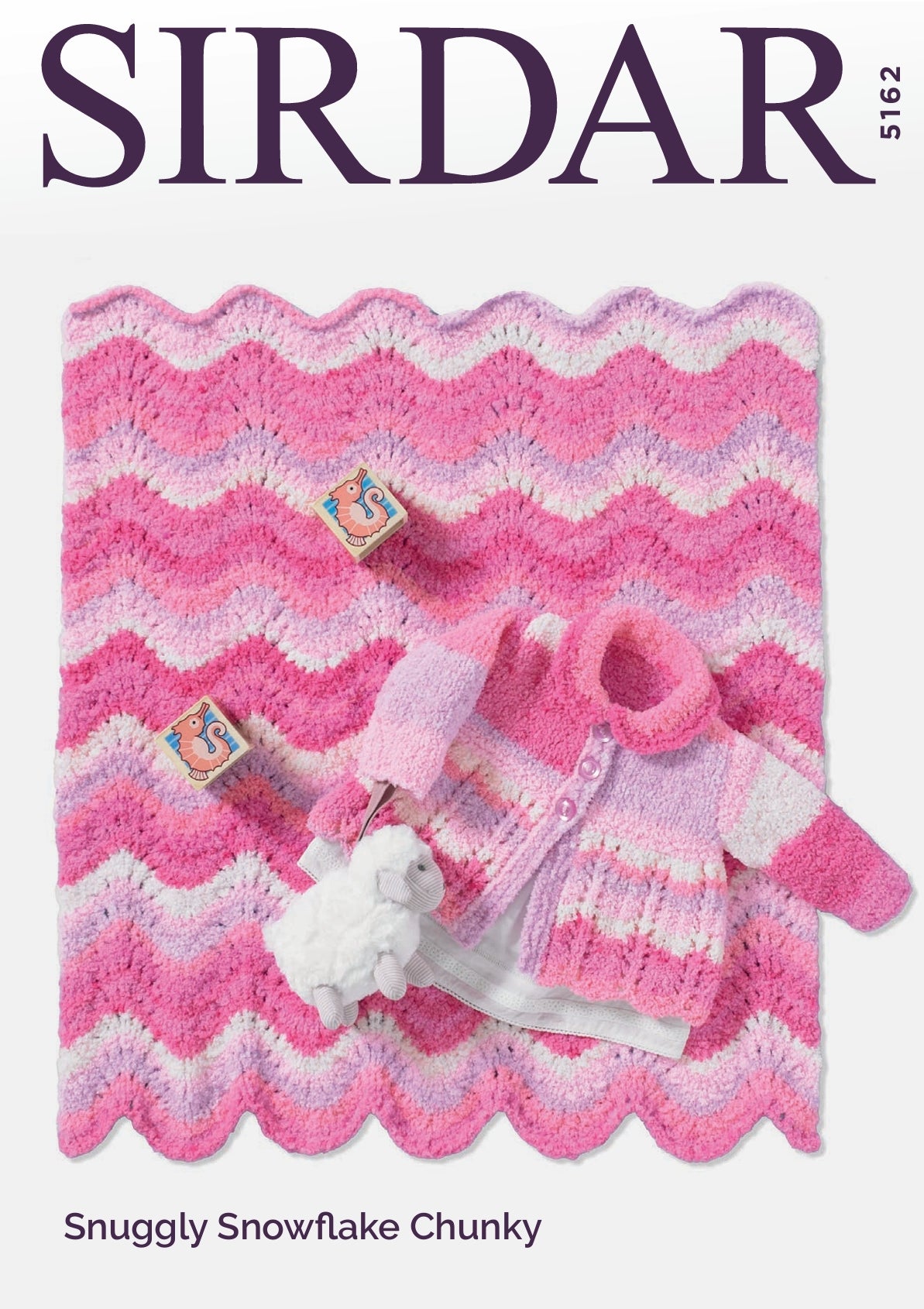 Sirdar Coat & Blanket Knitting Pattern in Chunky 5162P PDF DOWNLOAD
