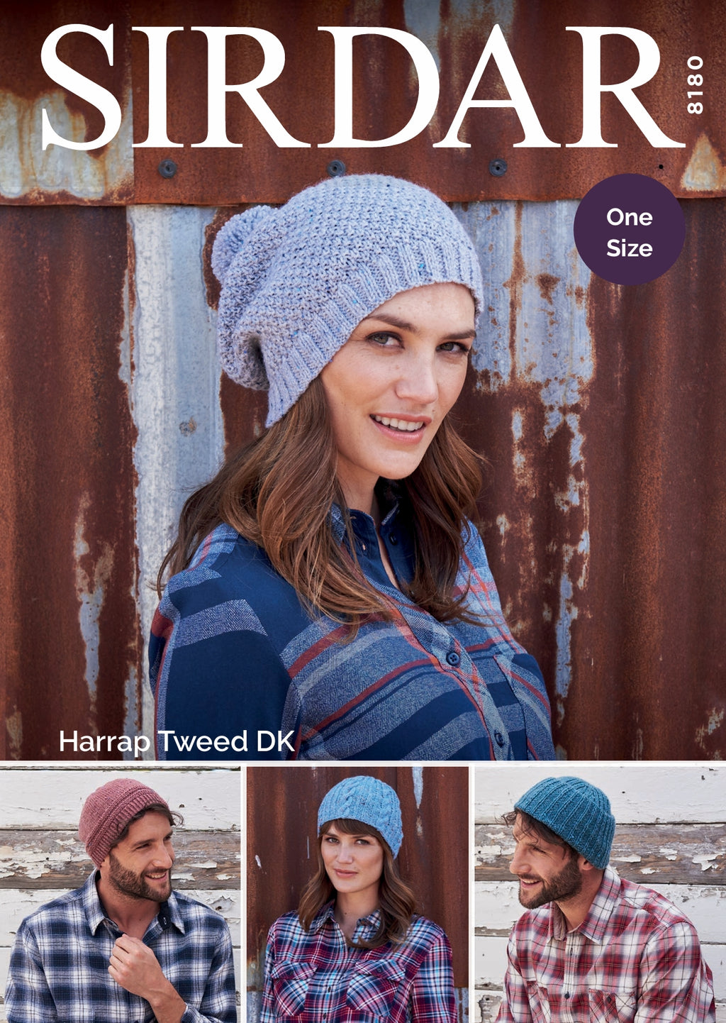 Sirdar Adult Hats Knitting Pattern in DK 8180P PDF DOWNLOAD