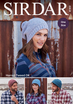Sirdar Adult Hats Knitting Pattern in DK 8180P PDF DOWNLOAD