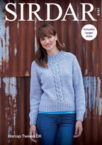 Sirdar Lady's Sweater Knitting Pattern in DK 8181P PDF DOWNLOAD