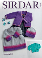 Sirdar Dress, Cardigans & Hats Knitting Pattern in DK 4946P PDF DOWNLOAD
