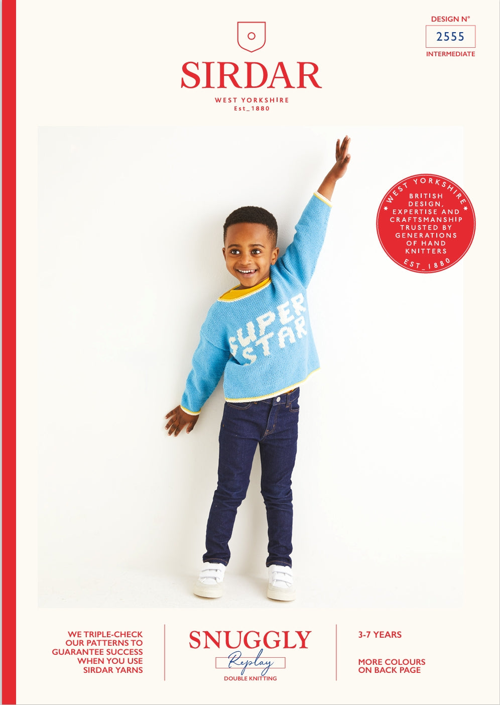 Sirdar Sweater Knitting Pattern in DK 2555P PDF DOWNLOAD