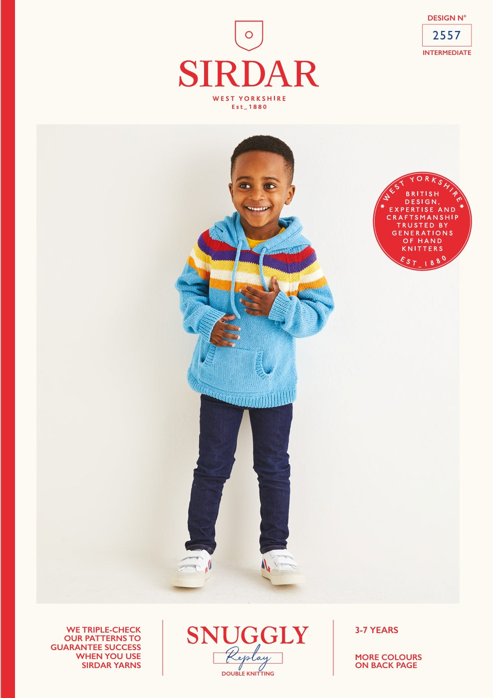 Sirdar Hoodie Knitting Pattern in DK 2557P PDF DOWNLOAD