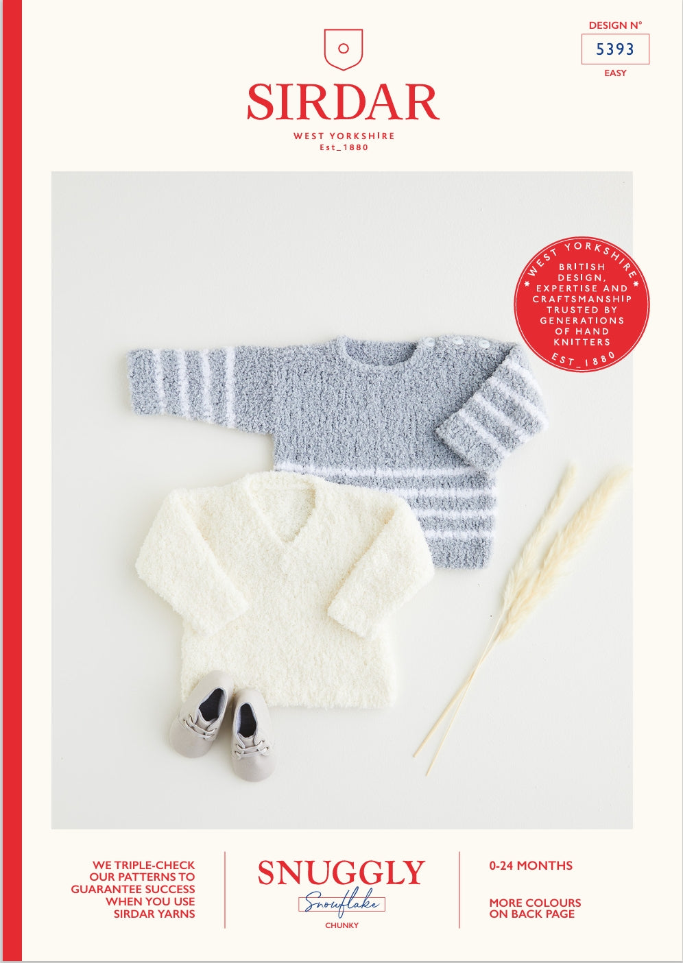 Sirdar Sweaters Knitting Pattern in Chunky 5393P PDF DOWNLOAD