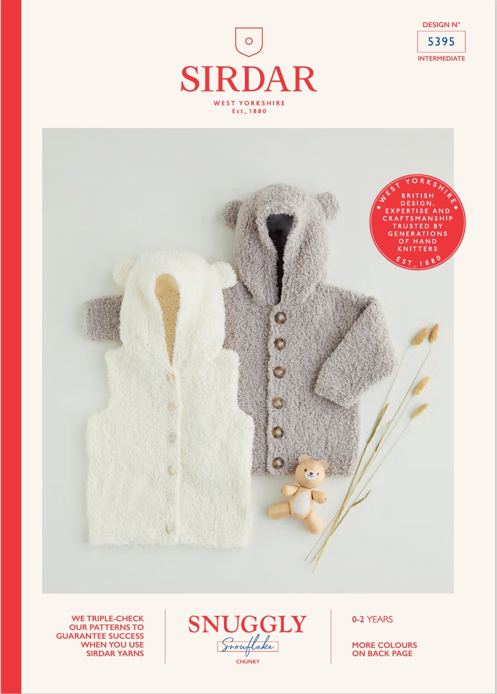 Sirdar Cardigan & Gilet Knitting Pattern in Chunky 5395P PDF DOWNLOAD