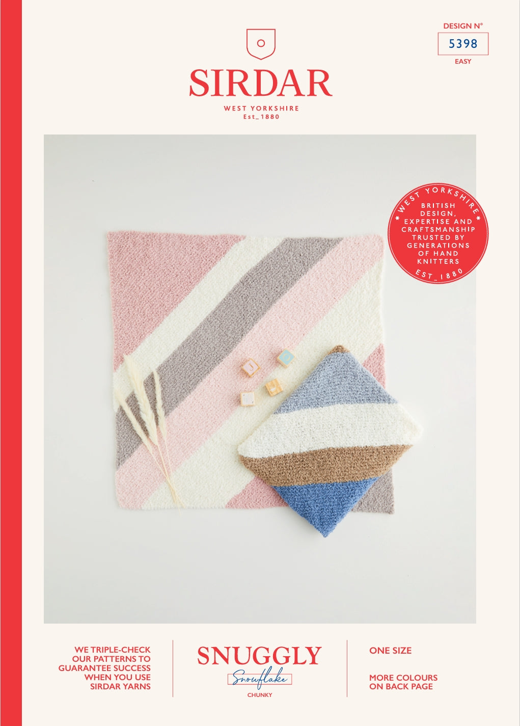 Sirdar Blanket Knitting Pattern in Chunky 5398P PDF DOWNLOAD
