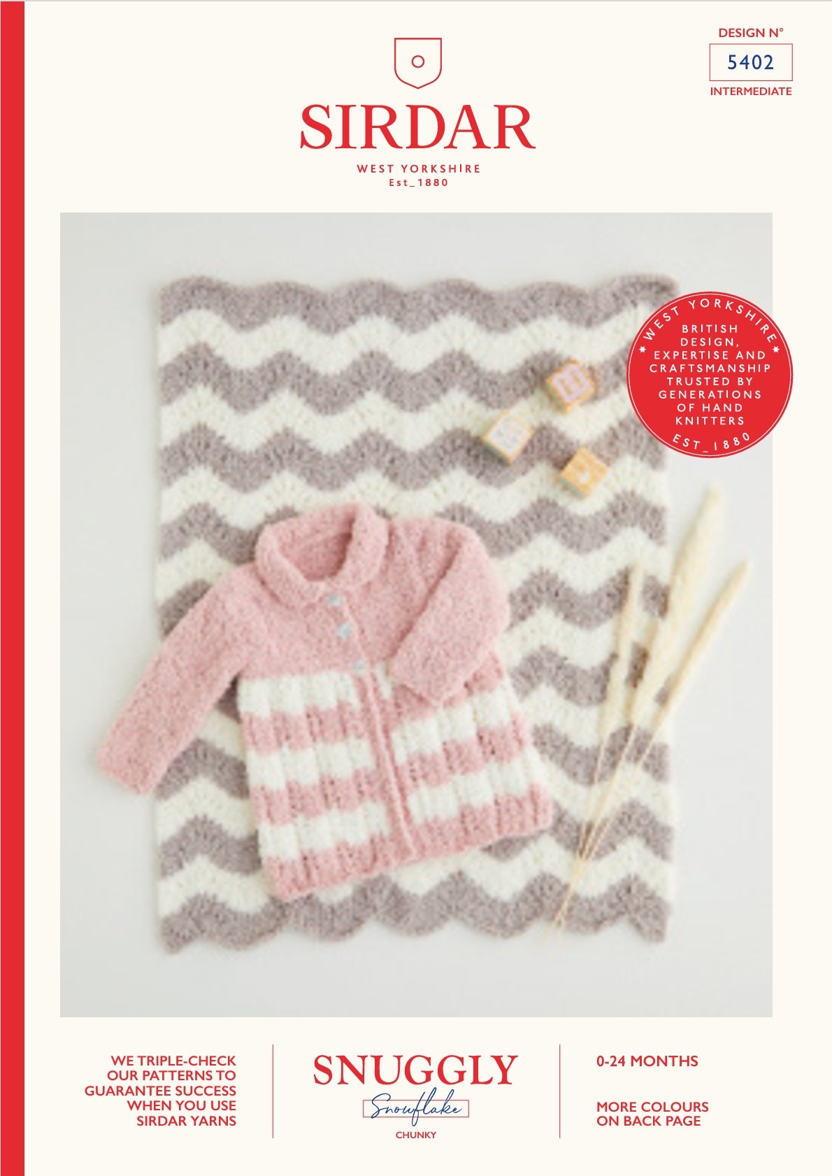 Sirdar Coat & Blanket Knitting Pattern in Chunky 5402P PDF DOWNLOAD