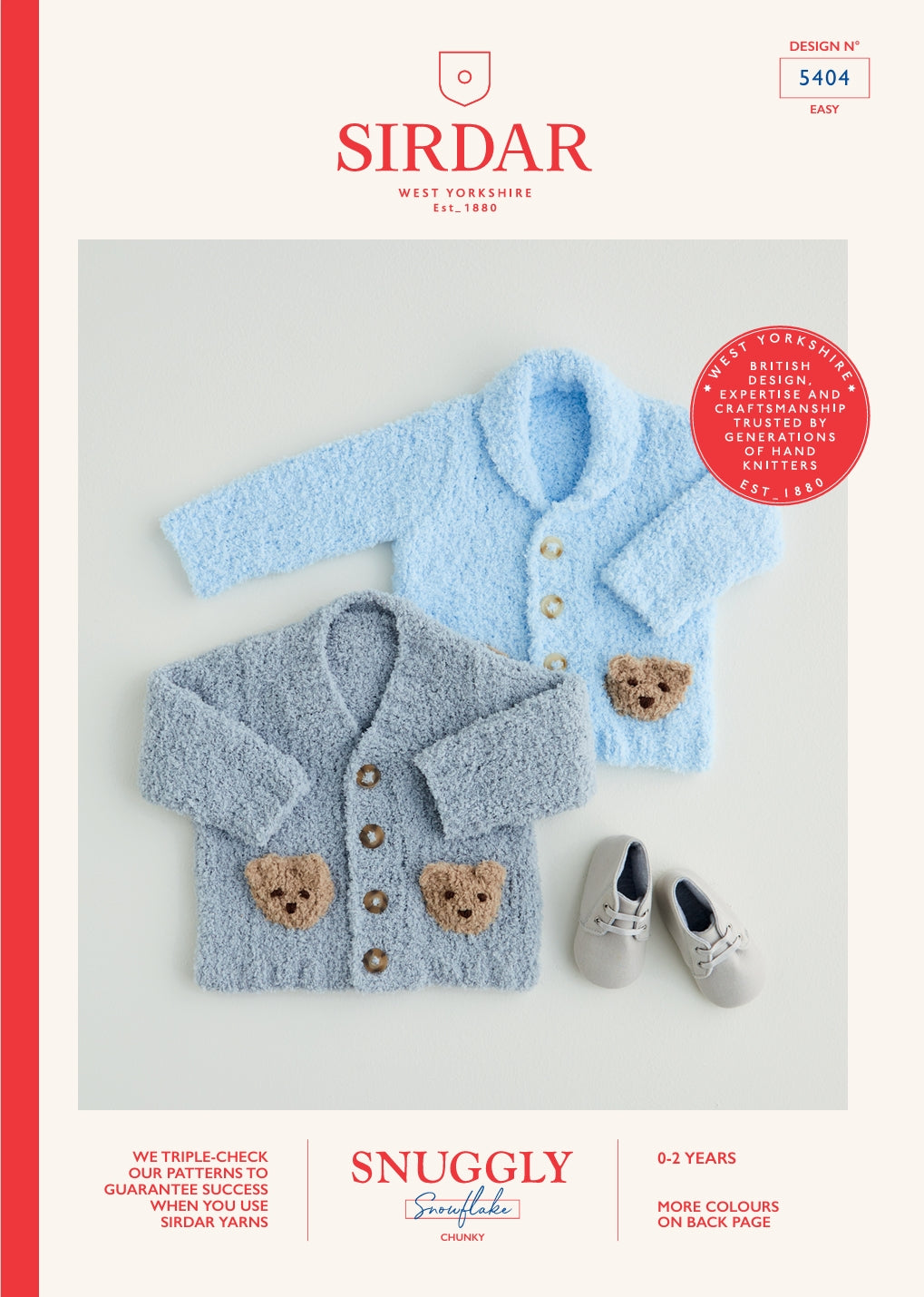 Sirdar Cardigans Knitting Pattern in Chunky 5404P PDF DOWNLOAD