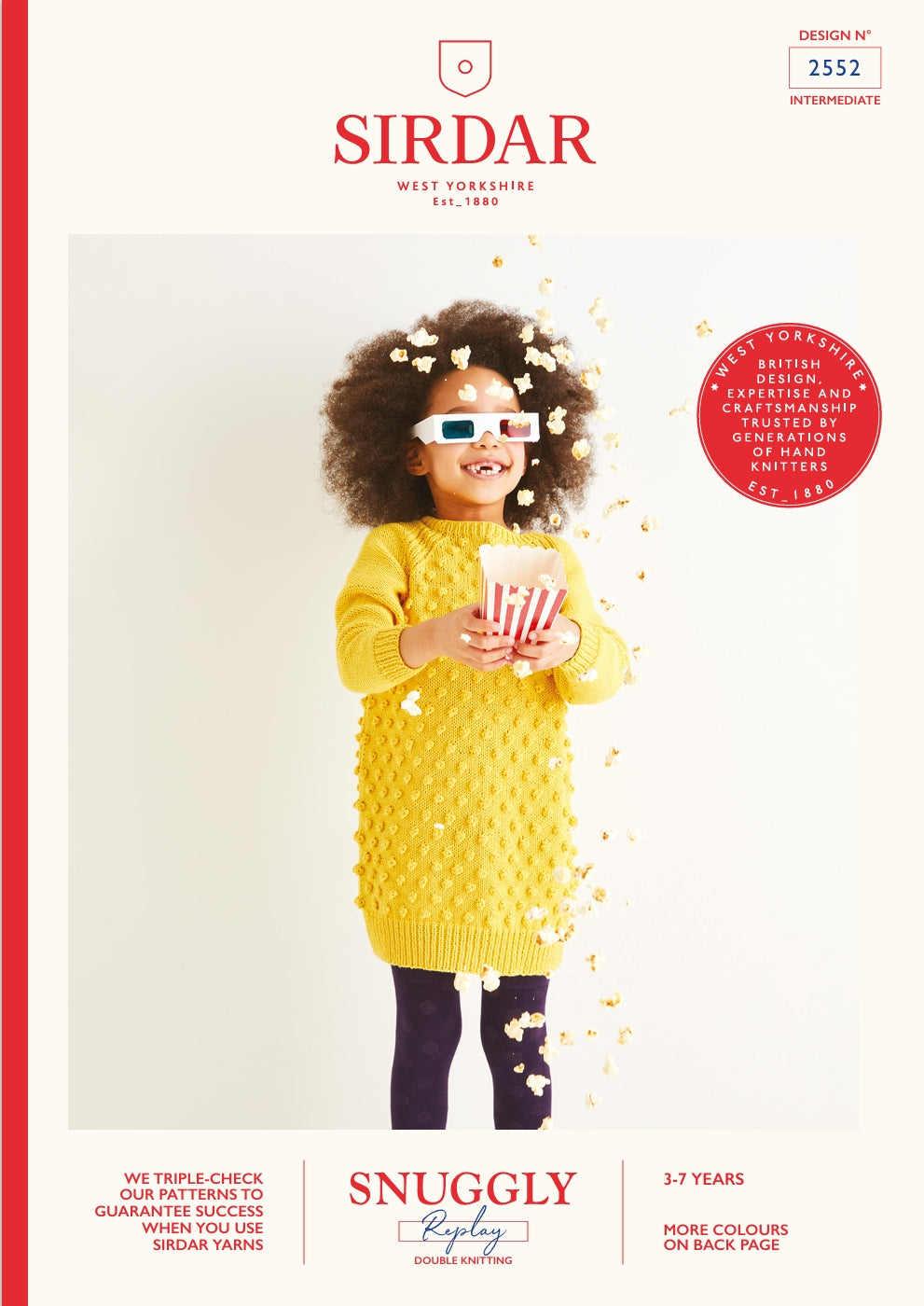 Sirdar Popcorn Tunic Knitting Pattern in DK 2552P PDF DOWNLOAD