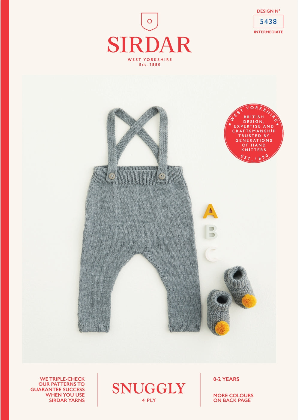 Sirdar Trousers & Bootees Knitting Pattern in 4ply 5438P PDF DOWNLOAD