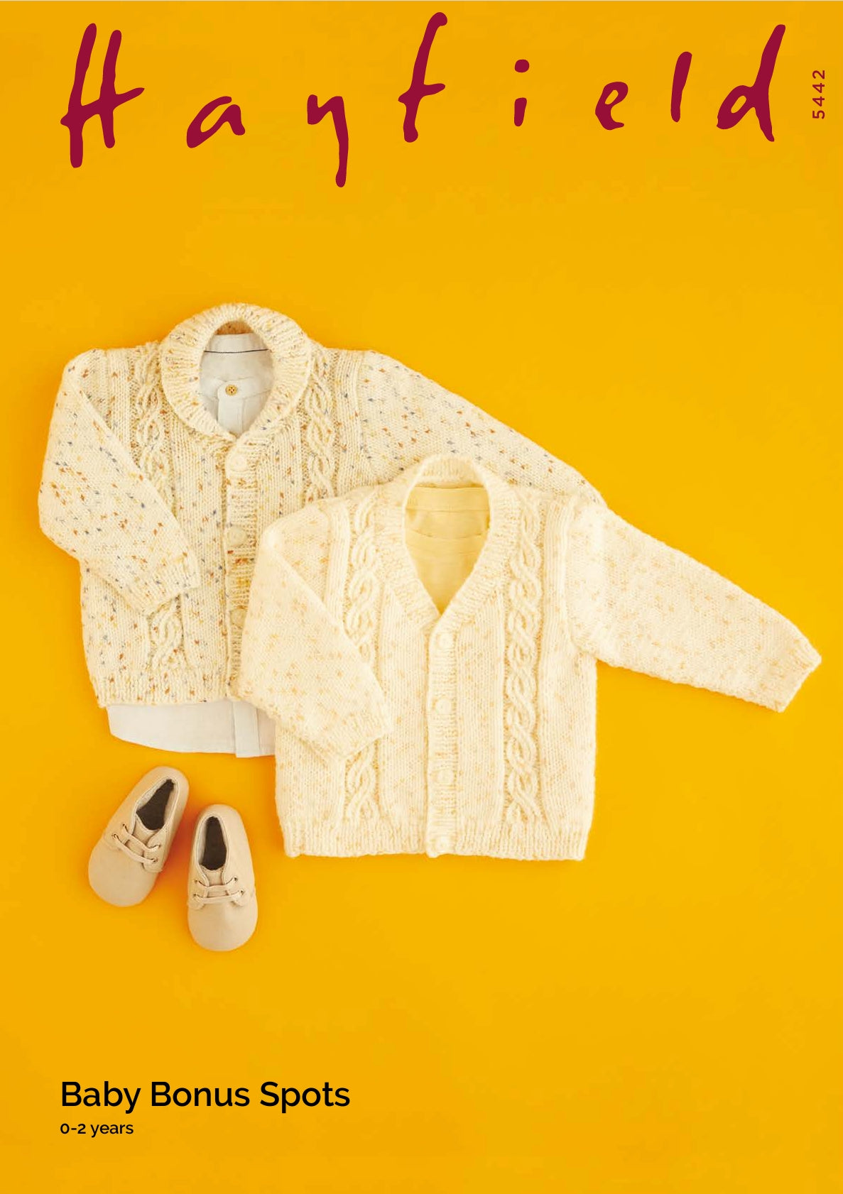 Hayfield Cardigans Knitting Pattern in Baby Bonus Spots DK 5442P PDF DOWNLOAD