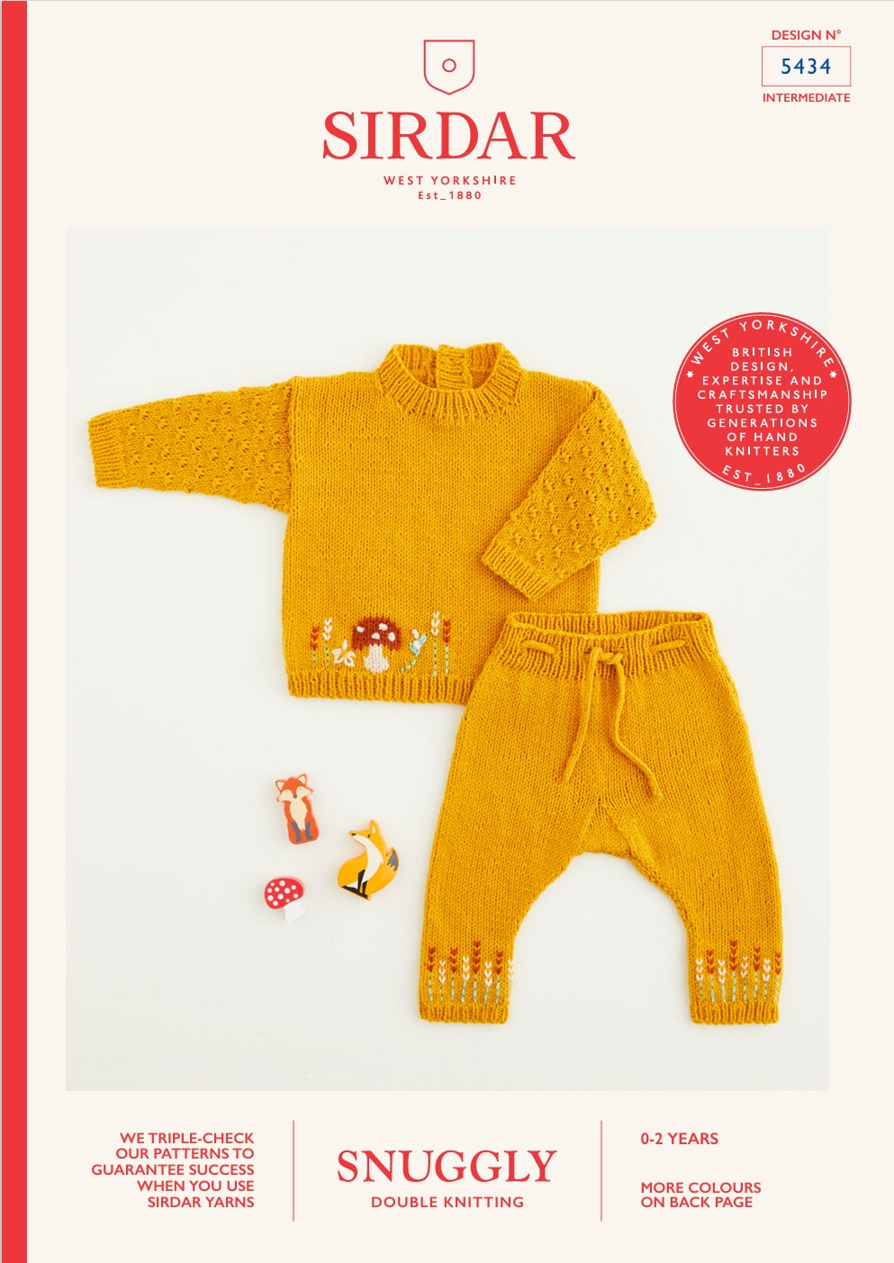 Sirdar Sweater & Trousers Knitting Pattern in DK 5433P PDF DOWNLOAD