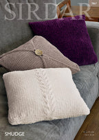 Sirdar Cushion Covers Knitting Pattern in Sirdar Smudge 7867P PDF DOWNLOAD