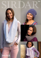 Sirdar Accessories Knitting Pattern in Sirdar Smudge 7868P PDF DOWNLOAD