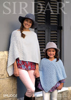 Sirdar Ponchos Knitting Pattern in Sirdar Smudge 7869P PDF DOWNLOAD
