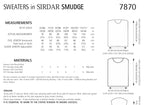Sirdar Sweaters Knitting Pattern in Sirdar Smudge 7870P PDF DOWNLOAD