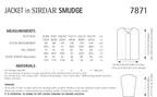 Sirdar Jacket Knitting Pattern in Sirdar Smudge 7871P PDF DOWNLOAD