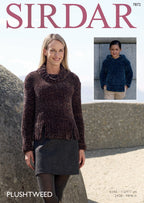 Sirdar Sweaters Knitting Pattern in Sirdar Plushtweed 7872P PDF DOWNLOAD